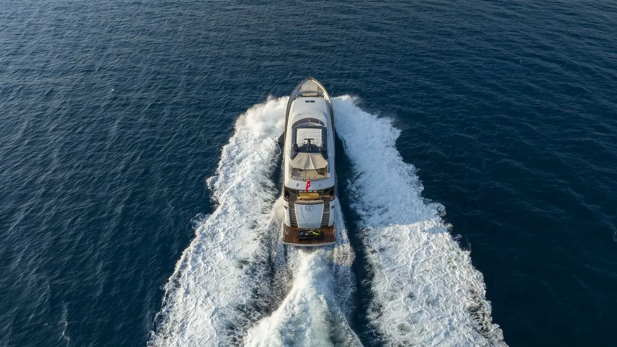 top view of yacht GO - Motor Yacht Charter Virgin Islands