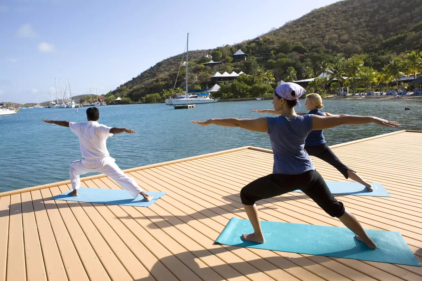 Yoga lessons onboard - Health & Wellness Yacht Charter