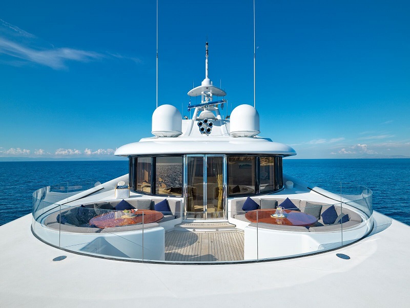 SUN DECK on Motor Yacht CAPRI - Destination Wedding Yacht Charter