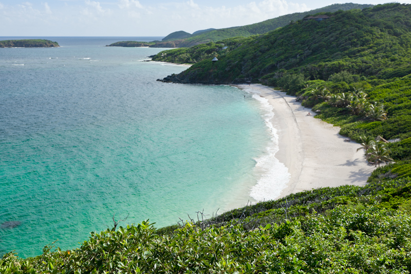 A view of mustique island