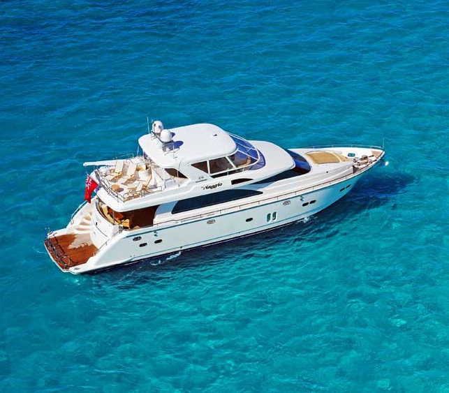 luxury Yacht Viaggio-Aerial