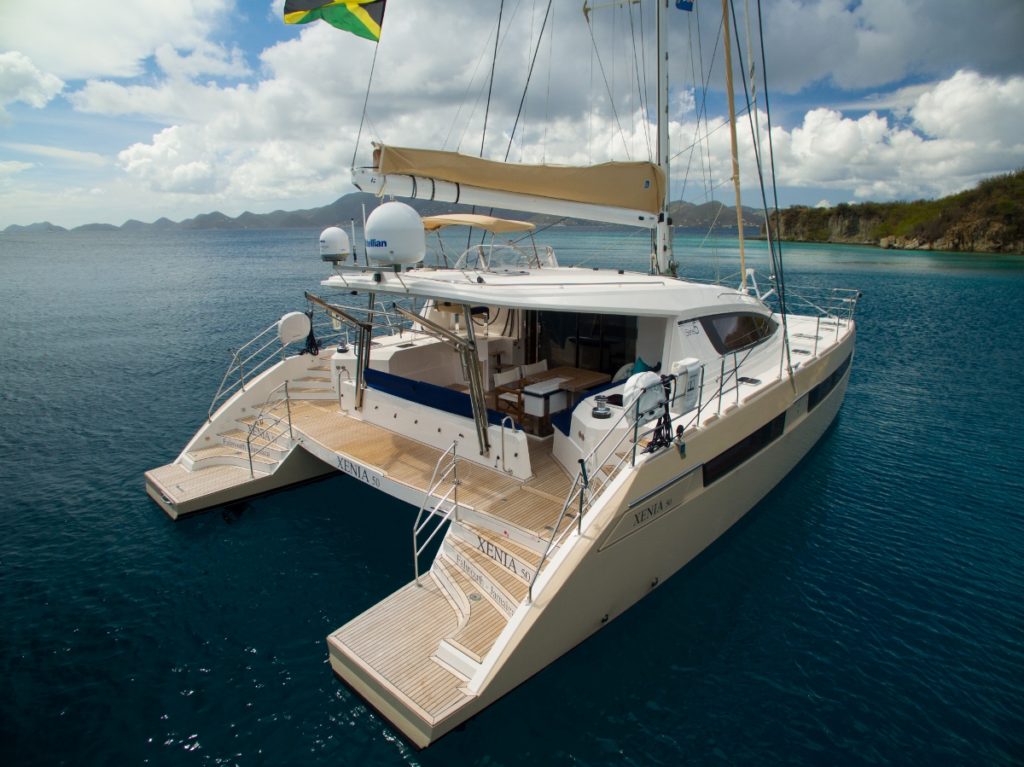 virgin islands catamaran yacht charter xenia 50