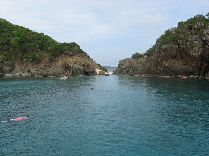 Snorkeling at Monkey Point on Guana Island BVI