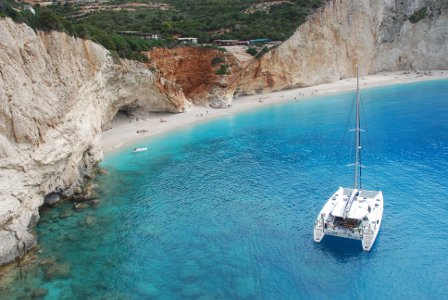 Greece luxury Catamaran World's End