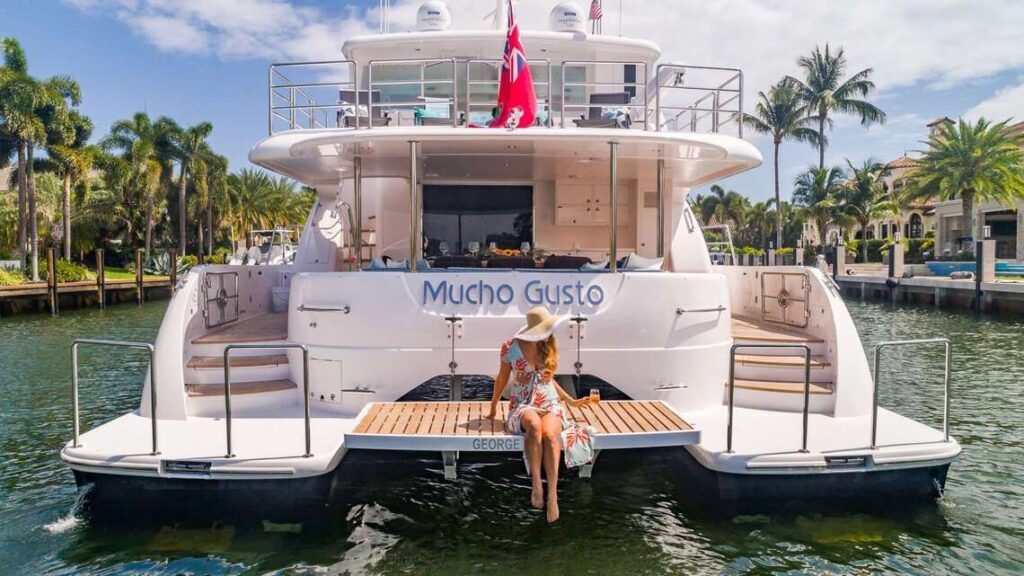 Experiencing luxury on 65 feet power cat Mucho Gusto. Horizon's newest model

