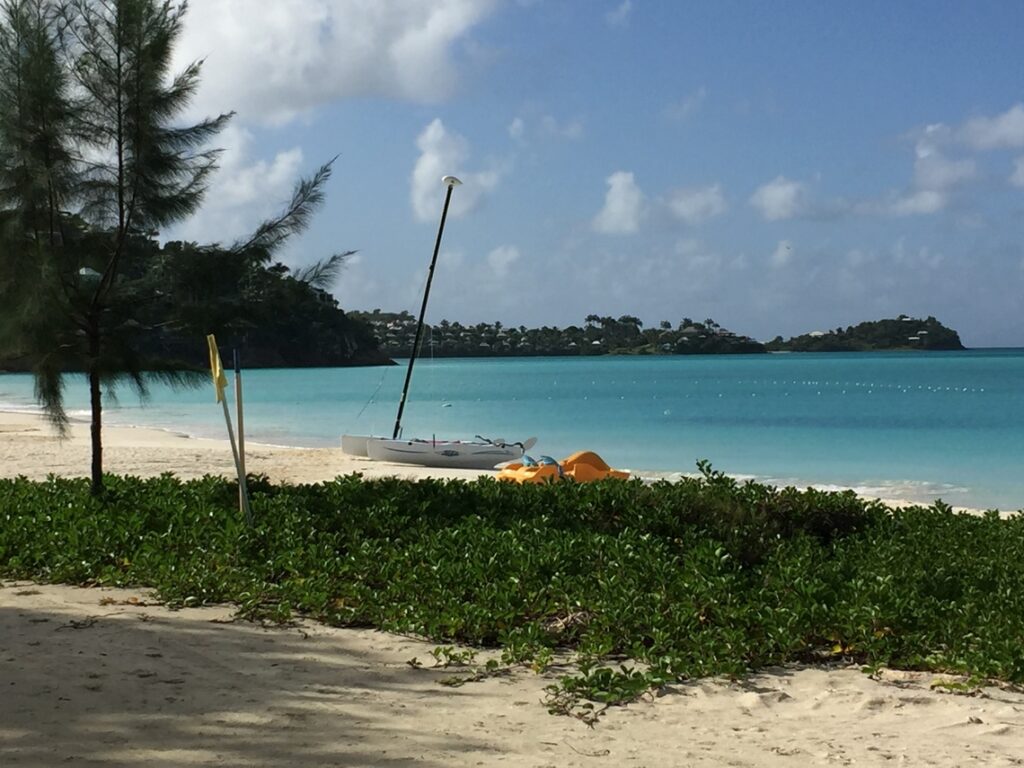 Beautiful beach to relax on your Antigua Yacht Charter