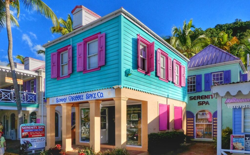 Tortola colorful building