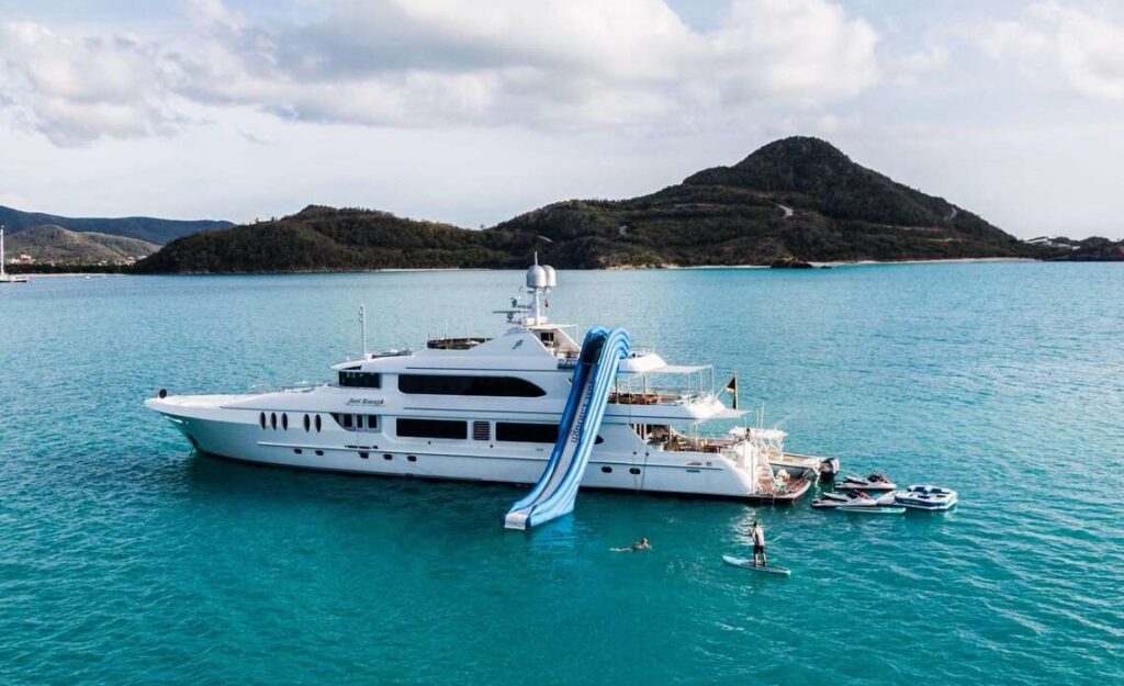 Experience luxury on "Just Enough" while cruising Antigua and Barbuda