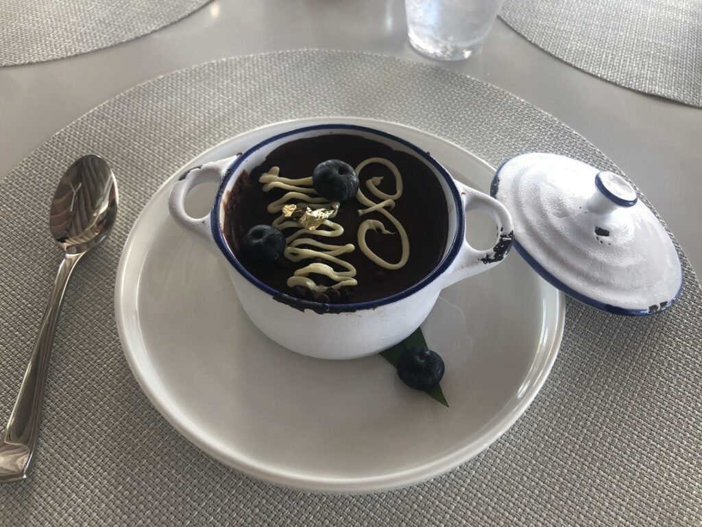 Chocolate Pot dessert at Nova Restaurant