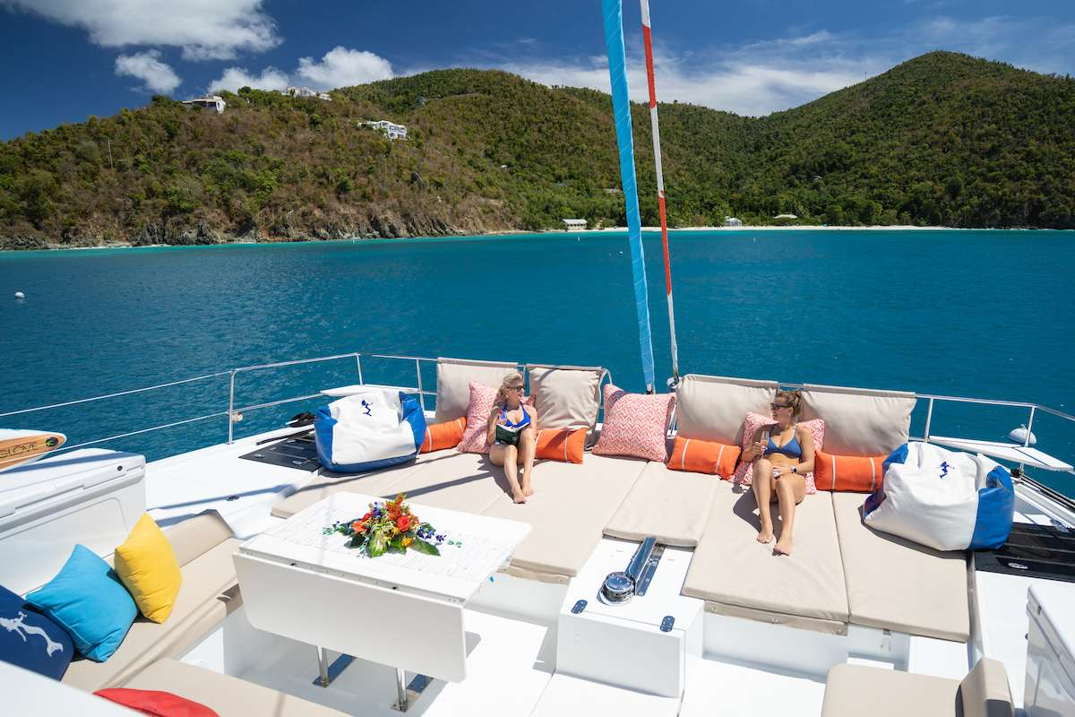 Big Nauti sailing catamaran in the Virgin Islands