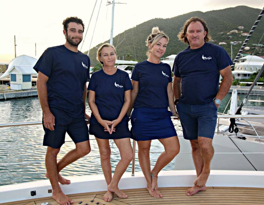 Crew of ANGELEYES BVI Yacht Charter