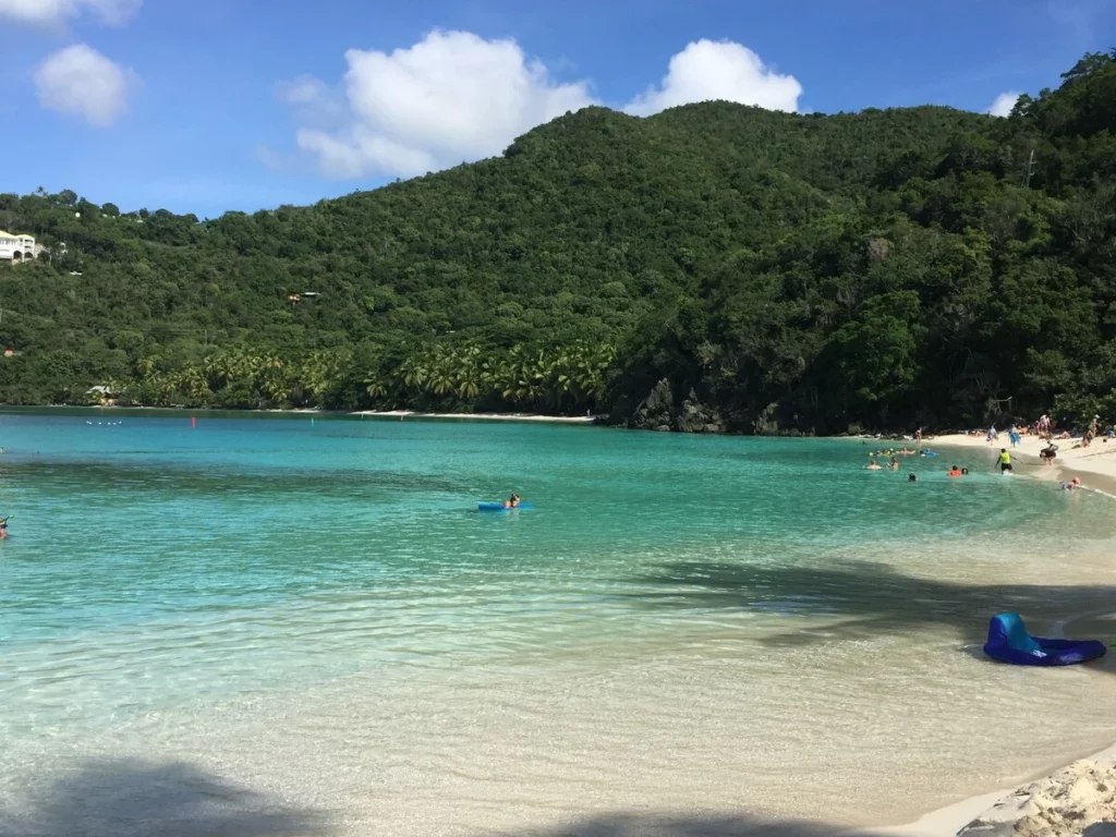 one of the beaches in St John US Virgin Islands