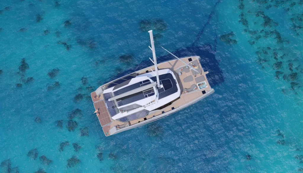Top view of Fountaine Pajot 80