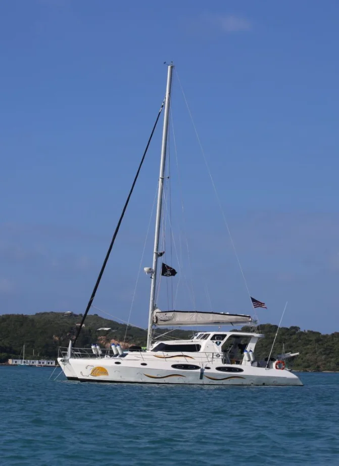 grenadines catamaran yacht charter manna - whole view of the boat