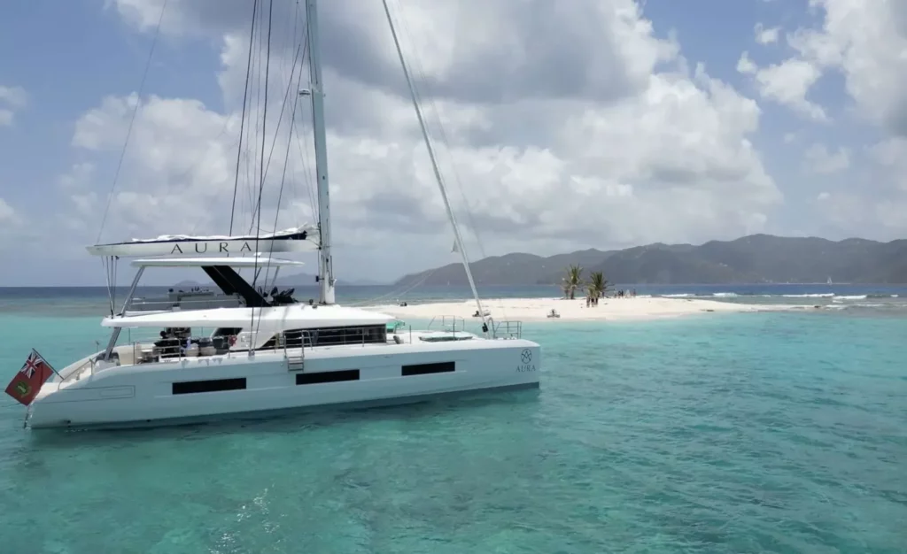 A less crowded island during an off peak yacht charter in the BVI