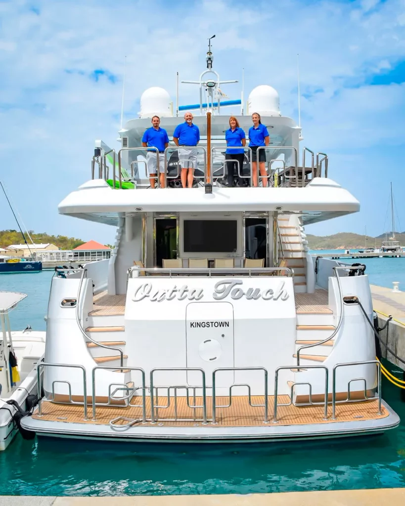 Friendly crew of a private yacht - Crewed Yacht Charters BVI