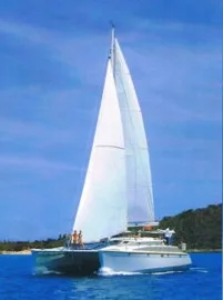 Catamaran Talaria in Antigua to Barbuda sailing itinerary