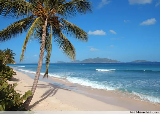 Beach in the British Virgin Islands near Cooper Island