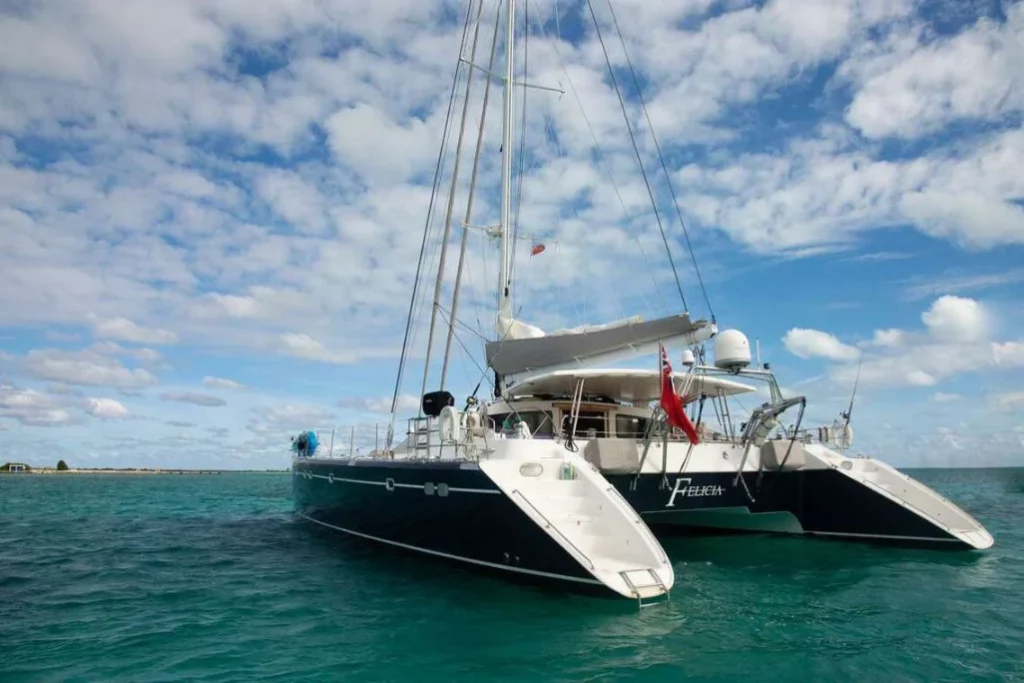 Grenada Luxury Catamaran Charter Felicia sailing the Grenadines and other Caribbean islands